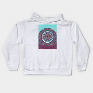 Colourful Flowers Mandala Kids Hoodie